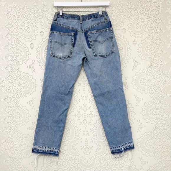 Le Superbe Embellished Frayed Straight Leg Jeans - Picture 10 of 14